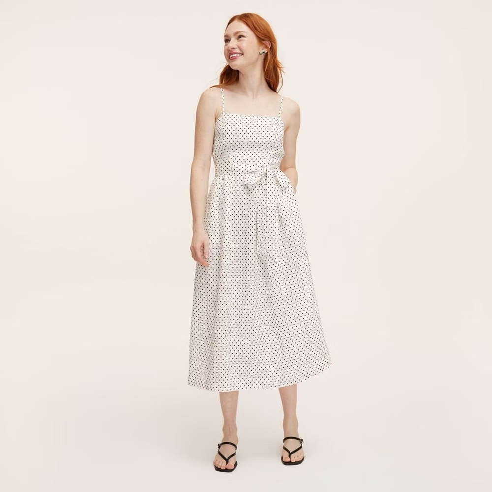 Kate Spade New York X Target- Women's Mini Polka Dot Tie-Waist Midi Dress
